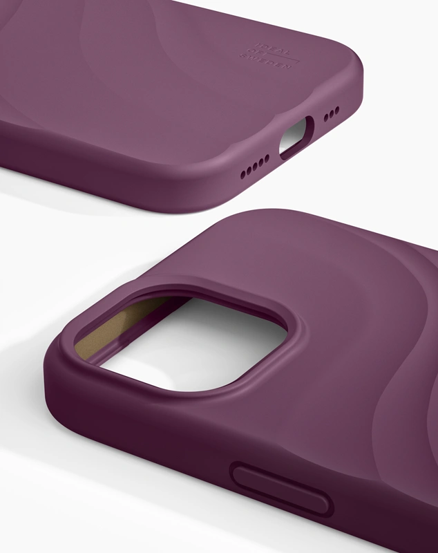 Ideal of Sweden  iPhone 17e  16e  15  14 13 Swirl MagSafe silikoninis dėklas, Velvet Plum, 2 nuotrauka